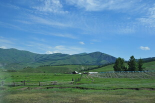 田园风光 远山近景绿意浓
