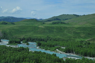 青山绿水间的秀丽河谷