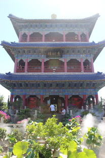 中式古建筑塔楼景观