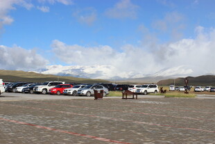 户外停车场及停放车辆