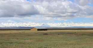 广袤草原上的开阔风景