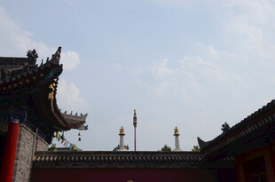 中式古建筑屋顶景致