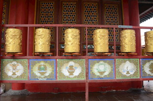 藏式转经筒 传统宗教器具