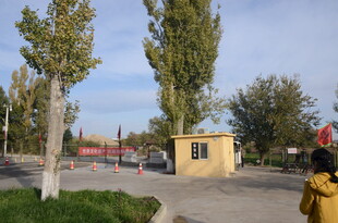 户外小屋旁的休闲场景