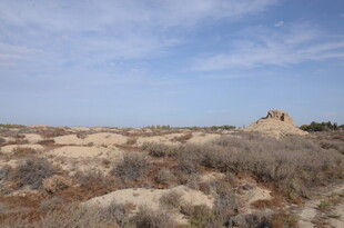 荒漠景观 孤丘屹立