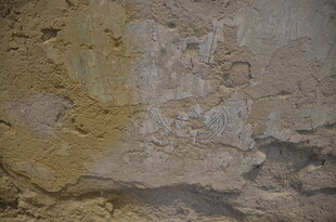 古老墙面纹理特写