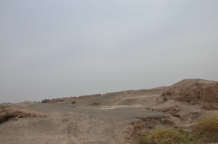 荒凉沙漠地貌景观