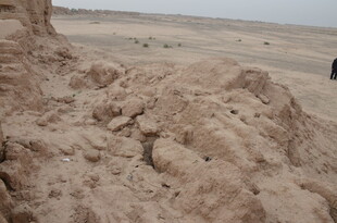 沙漠中的土堆地貌