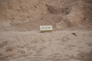 沙漠中的标识牌