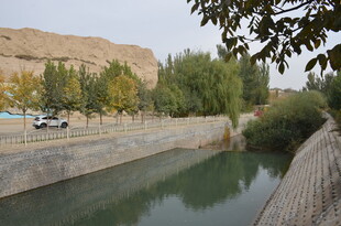 河畔风光 静谧自然景致