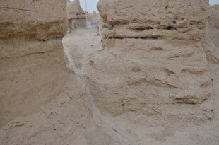 风化的土壁纹理景观