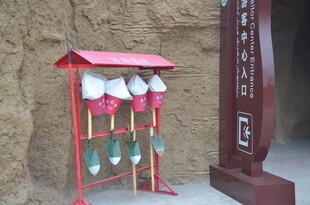 日式祈福风铃架展示