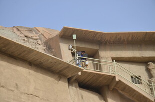 古老建筑上的观景平台