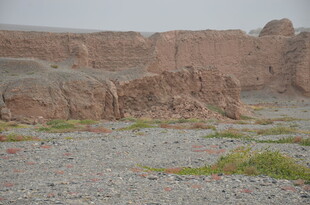 荒凉古城遗址景观