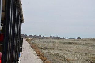 车窗外的开阔田野风光