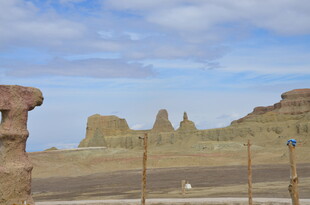 荒凉戈壁独特地貌景观