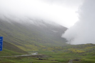 山间云雾缭绕的绿色景致