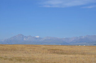 广袤原野与远处山峦