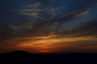 壮丽黄昏天空美景