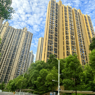 城市林立的高层居民住宅楼