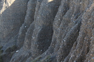 独特纹理的岩石景观