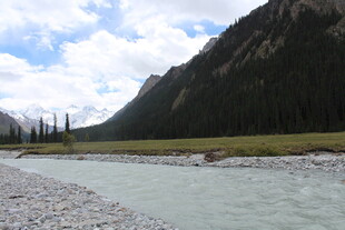 山间清澈河流风景