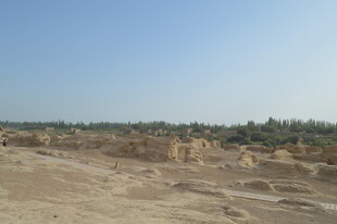 荒凉沙漠地貌景观