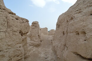 沙漠中的古老土壁景观