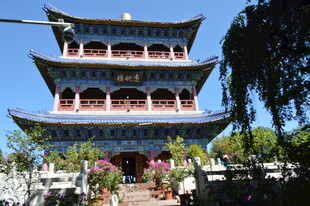 中式古建筑塔楼景观