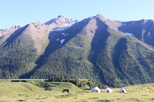 山间草原与牧民小屋