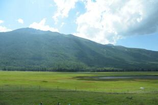 青山绿野间的开阔美景
