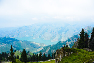 山间美景 绿意盎然的画卷