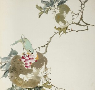 花鸟写意水墨画