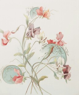 复古风花卉水彩插画