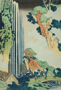 日式山水风景绘画