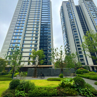 现代高层住宅与绿化景观