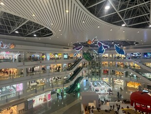 繁华商场内部全景展示