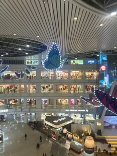 现代繁华商场内部景象