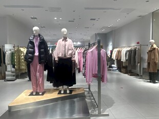 时尚服装店的陈列展示