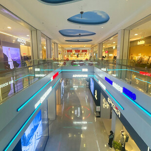 现代商场内部宽敞空间