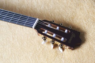 古典吉他琴头特写