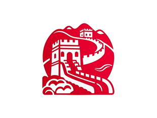 长城剪纸艺术图案