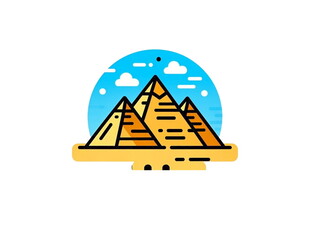 埃及金字塔景观图标