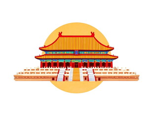故宫建筑插画