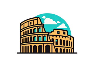 罗马斗兽场图标设计