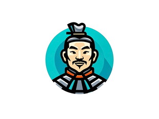 古代帝王形象卡通图标