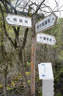 山林指路牌
