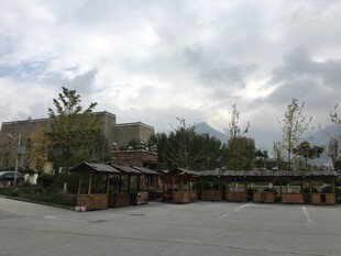 户外集市建筑景观