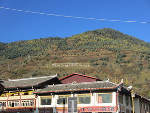 山间藏式建筑风景