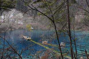 九寨沟绝美湖景风光